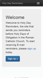 Mobile Screenshot of holydayreminders.cymi.org